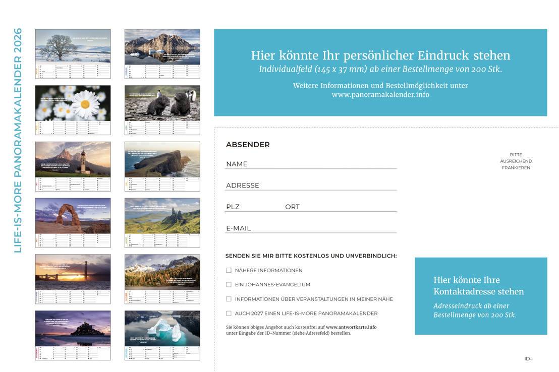 Life-is-More Panoramakalender 2026